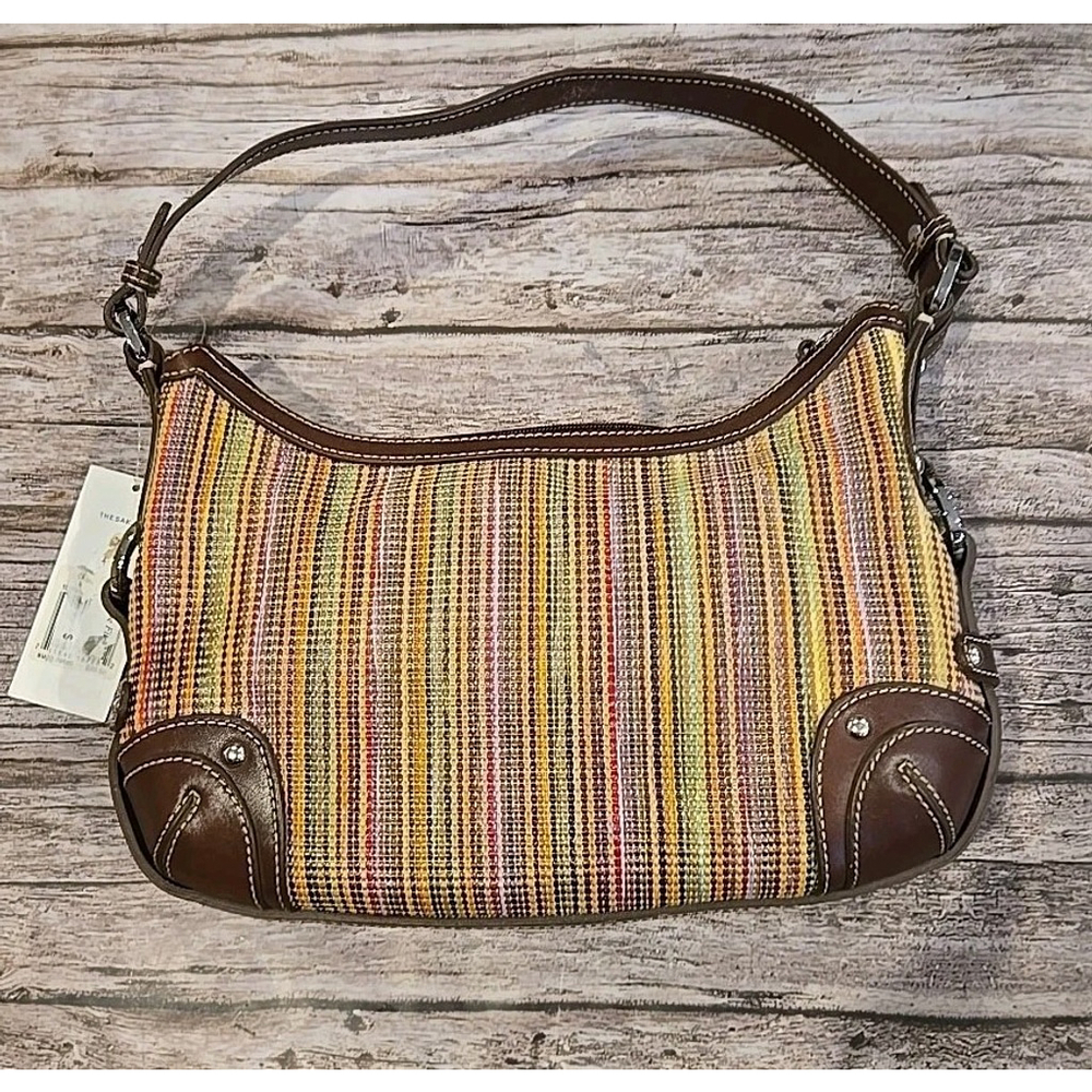 The Sak Signature Woven Multicolor Medium Hobo Shoulder Bag NWT Leather (207)